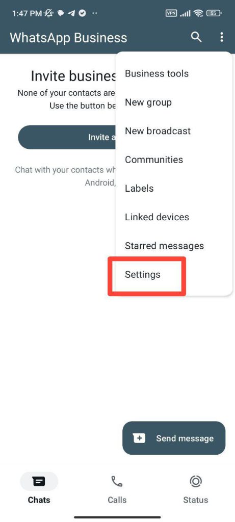 واتساپ بیزنس
